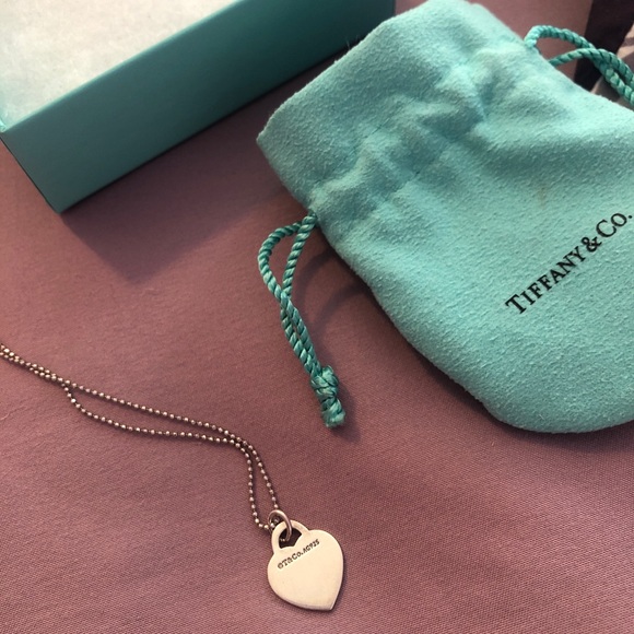 Tiffany & Co. Heart Tag Pendent and Necklace Chain - Picture 2 of 3